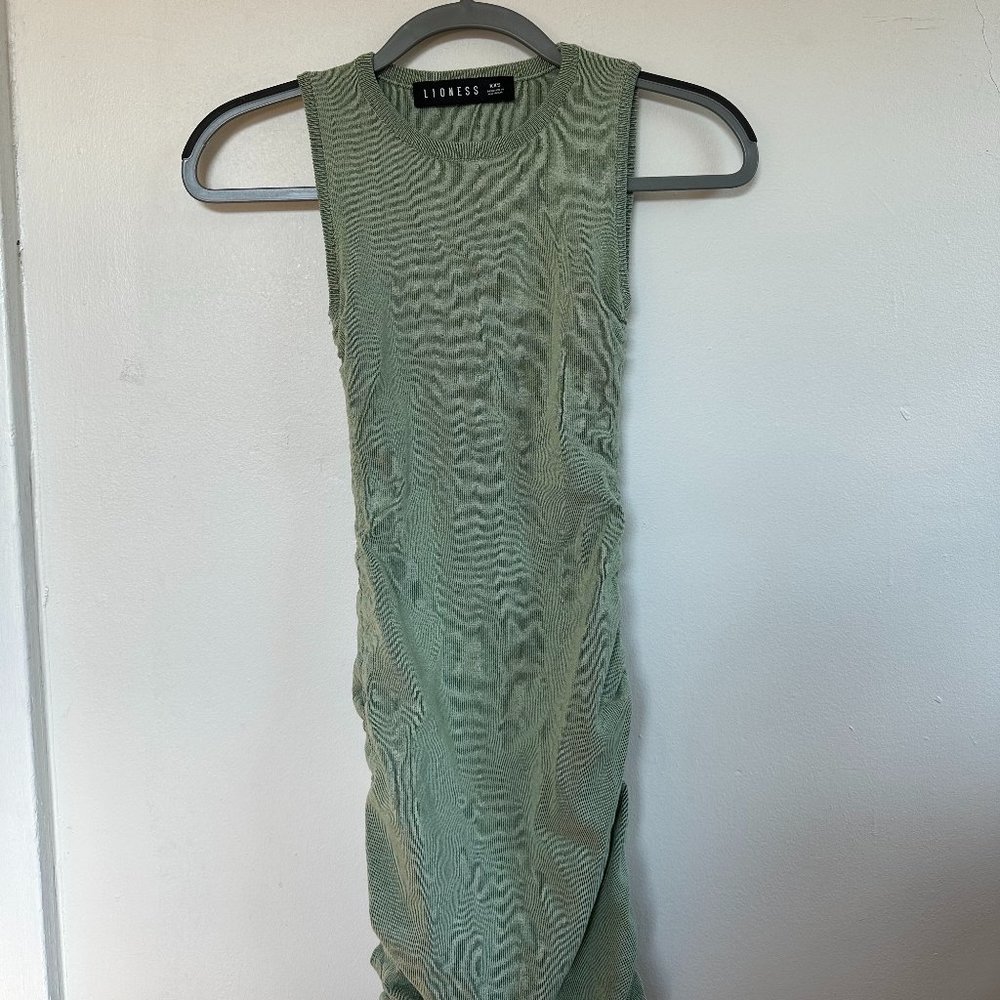 Lioness Mini Dress with Side Drawstrings